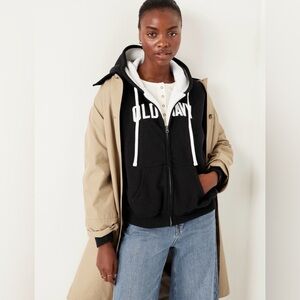 Old Navy Oversized Logo-Graphic Sherpa Lined Spelling-out Coat Jacket NWT SP